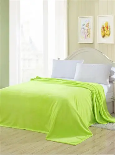 [名品特卖]· cts糖果时代家纺 果绿色法莱绒毯1米5宽 商品号