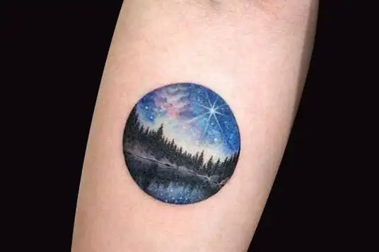 美丽梦幻的星空纹身图案4