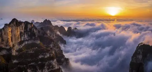 太行云顶·王莽岭,最离奇的晚春冻雨,最美的云海,日出