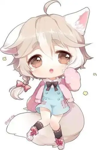 q版猫耳少女简笔画可爱