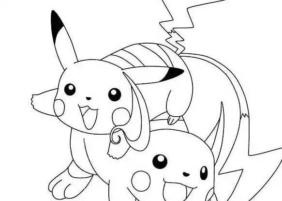 神奇宝贝卡通动漫人物简笔画图片