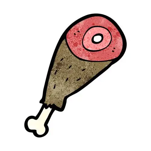 腿部的火腿卡通,腿部的火腿卡通