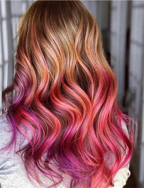 欧美风染发大杂烩 彩虹极光染发图片_非主流发型 - 美发站