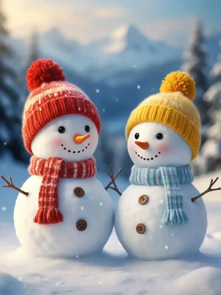 可爱的雪人,简单的美好.🌟在这个寒冷的日子里,让我们感受这 - 抖音