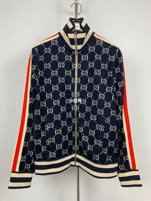 gucci 古驰蓝色老花满印外套908280全新60156015