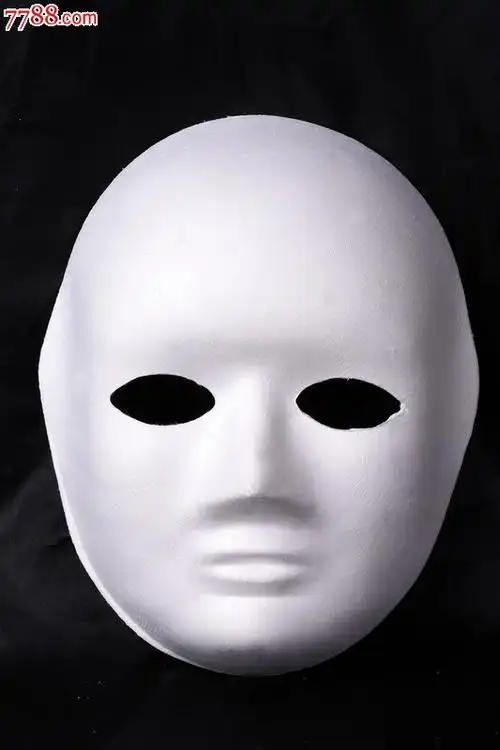 纸面具彩绘面具纸浆面具空白面具小人像