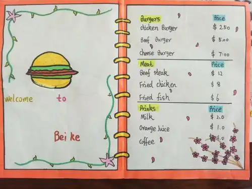 语言与艺术的碰撞——记学1811号手绘菜单 - 美篇