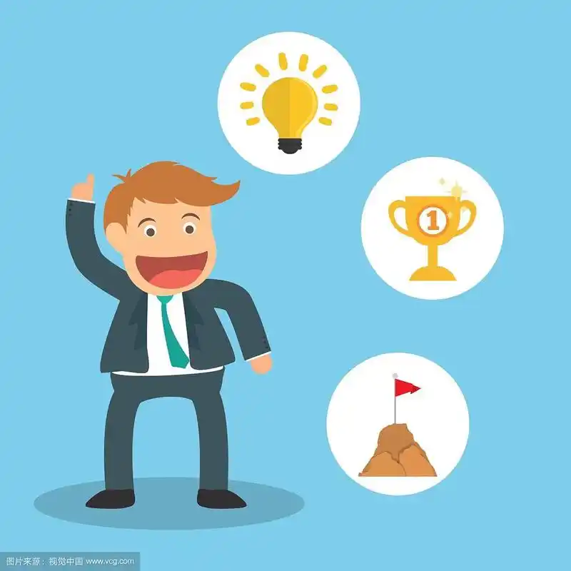成功人士卡通设计