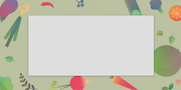 矢量手绘绿色蔬菜餐饮美食背景