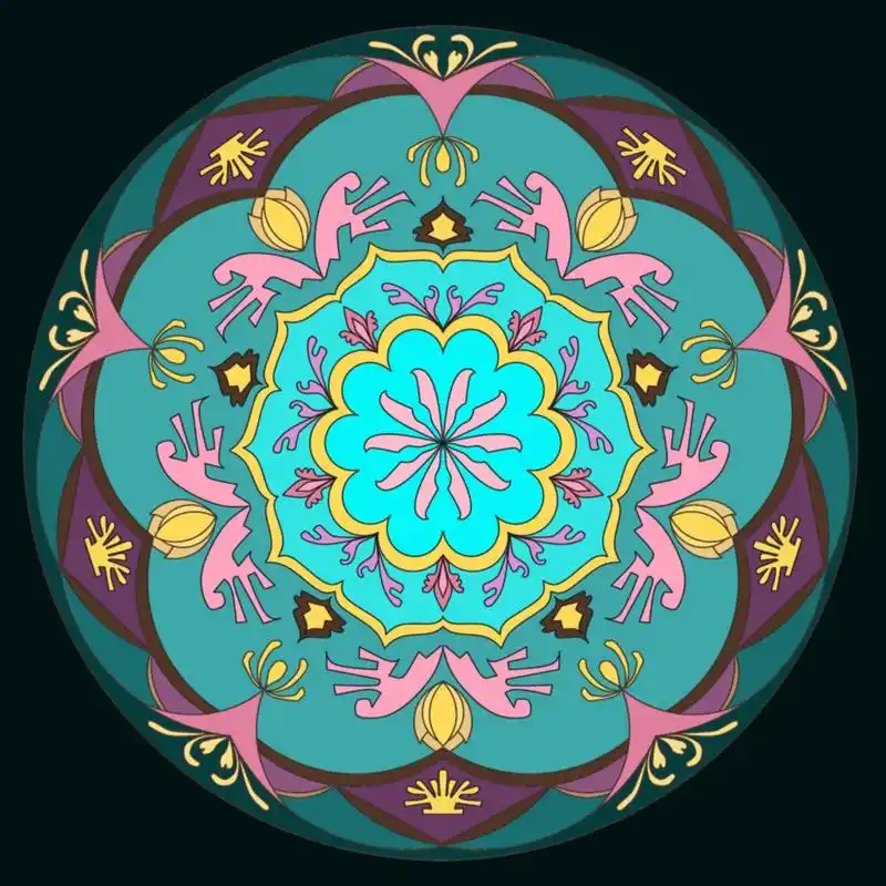 圆适合纹样图案设计 纹样 纹样图案设计