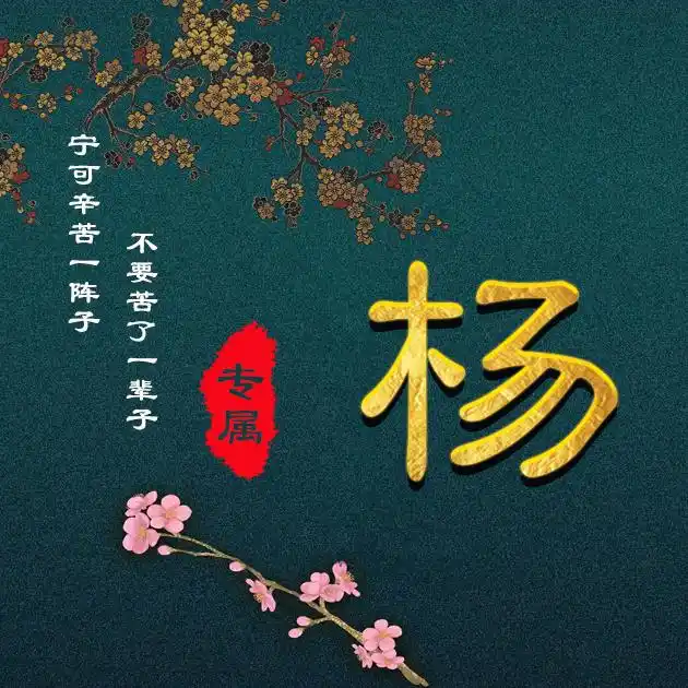 41张百家姓,编号119-微信头像,百家姓氏微信头像,名字壁纸