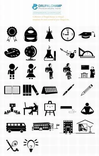 31免费矢量学校教育图标#icon# #采集大赛