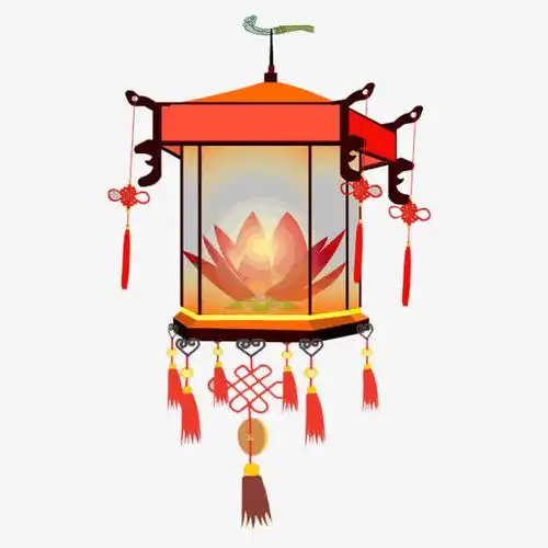 卡通莲花灯笼