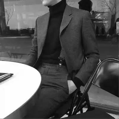 102张黑白头像男真人成熟图片_男生头像_头像屋