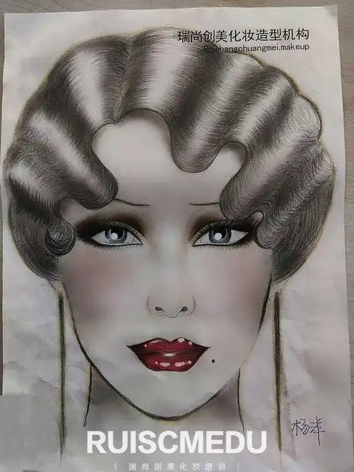 纸上的艺术美人图看第一眼就醉了