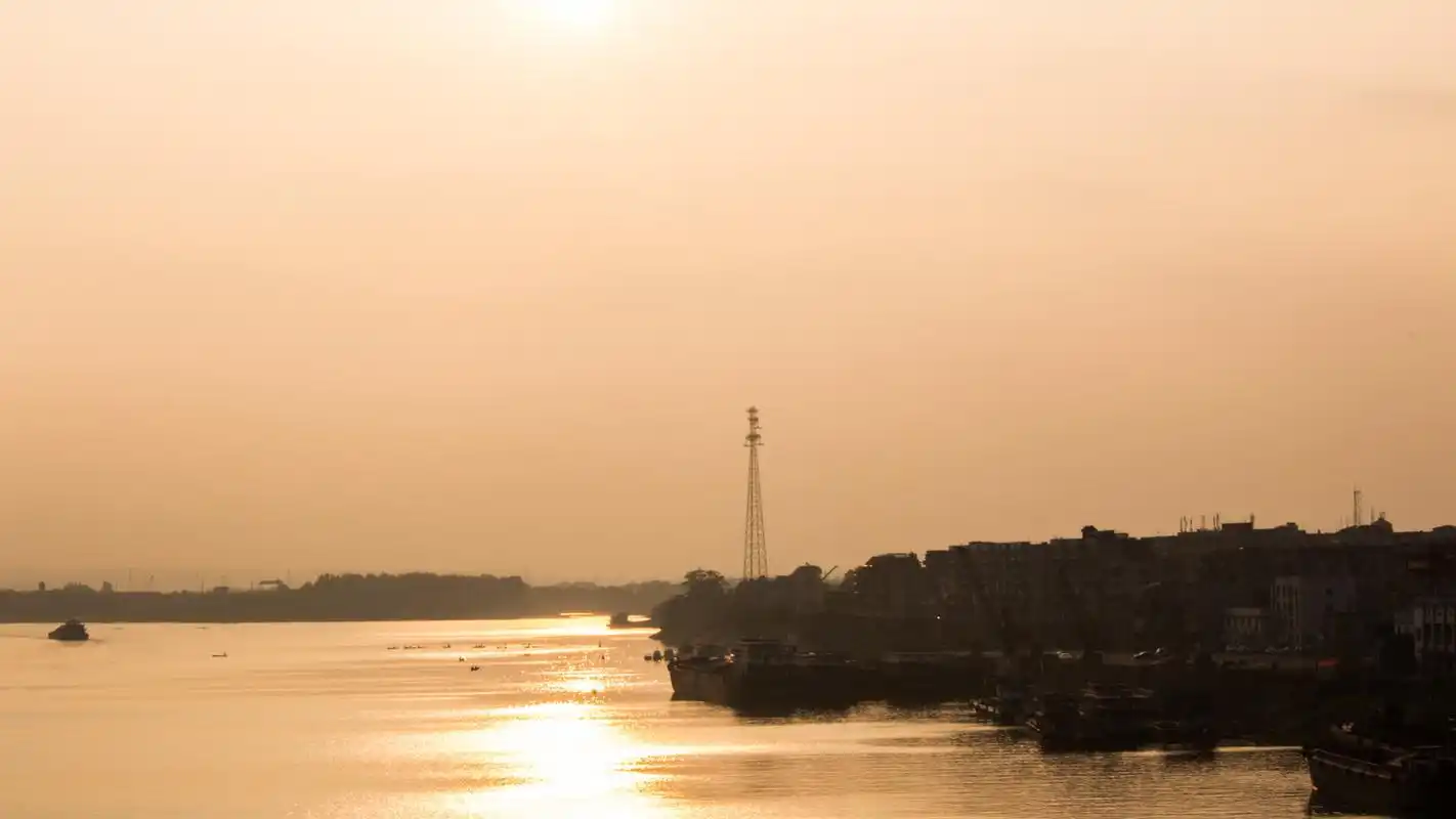 唯美温暖的夕阳风景桌面壁纸