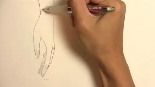 视频动漫插画中人物的手怎么画常见角度姿势手部绘画视频教程演示