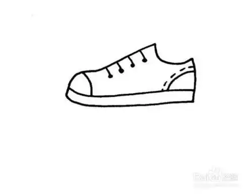 鞋子的简笔画
