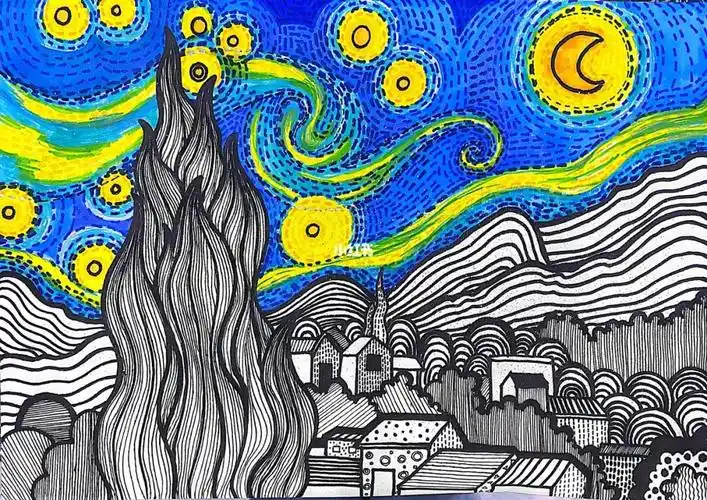 铅笔,橡皮,勾线笔,马克笔,8k素描纸课时:建议两个课时画完#儿童画