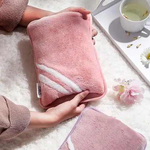 南极人热水袋暖宝宝充电式毛绒可爱韩版电暖宝暖水袋暖手宝可拆洗