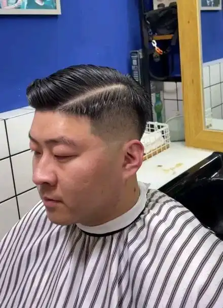 中渐变三七分油头