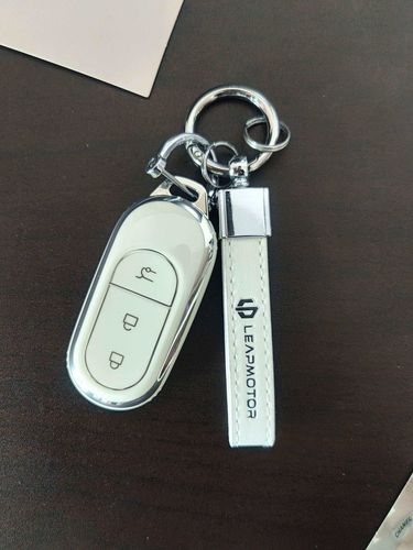 于适配2024款零跑c01钥匙套c01钥匙壳扣c11t03车领跑用品23 白色挂绳