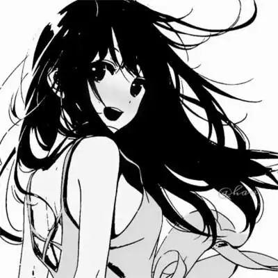 98张高级感黑白动漫女头_女生微信头像_头像屋