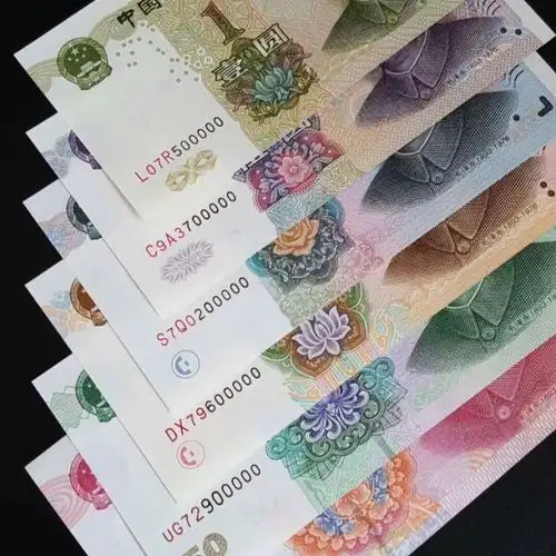 祥珑佳艺 第五套人民币纸币收藏品1999年1元纸币 整刀100张全新连号