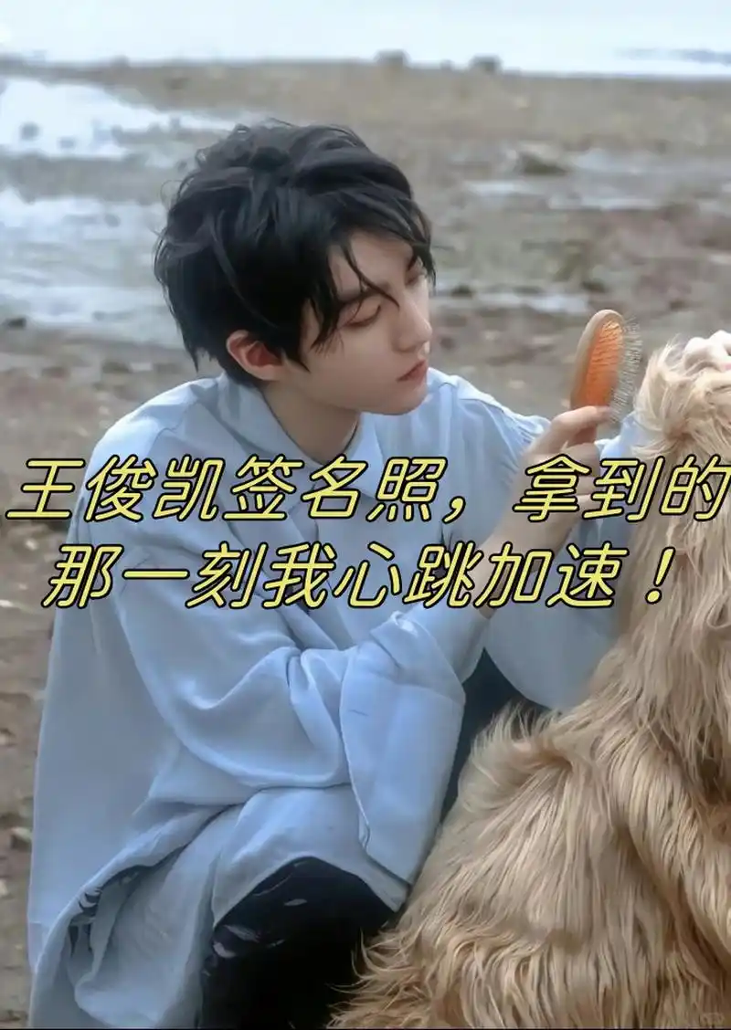 王俊凯签名照,拿到的那一刻我心跳加速!