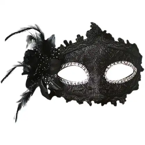 舞会蕾丝面具情趣半脸女古风性感相亲万圣节面罩成人眼罩黑色情调