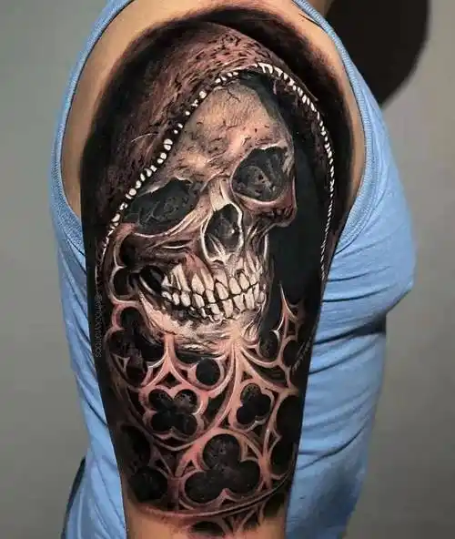 古希腊神话人物死神纹身