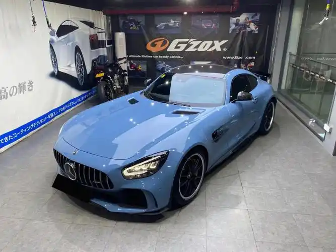 赛道小狠货21年奔驰amggtr原厂陶瓷蓝