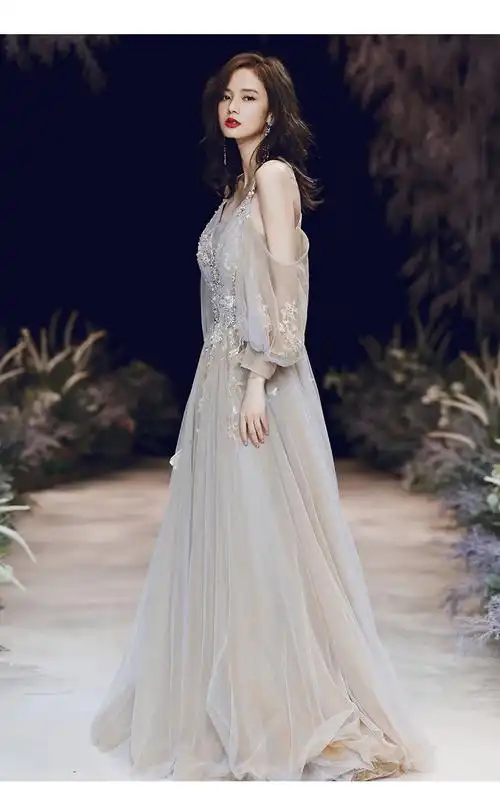 法式气质小晚礼服裙女梦幻端庄优雅宴会生日森系仙气公主18岁成年