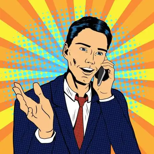 矢量漫画人物插画图片-抽象矢量做饭的男孩漫画插图素材-高清图片