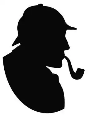 福尔摩斯抽的烟斗的简笔画