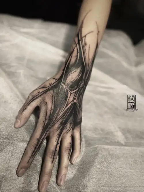 787878#暗黑字体  #手背纹身  #广州纹身  #纹身也清新  #我的