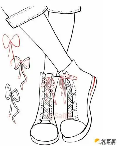 公主鞋子怎么画简笔画视频