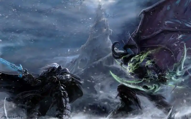 伊利丹风暴,魔兽,恶魔,精灵,美术图片 壁纸