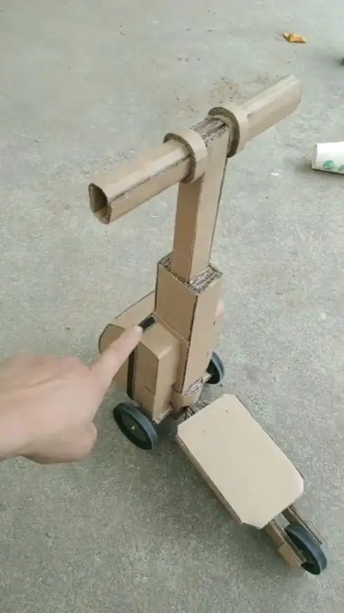 手工制作自制电动滑板车