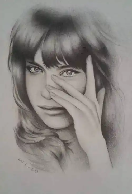 阿志的素描人像画