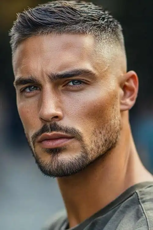 短发,当发梢精准定格在45度黄金角度,这就是短飞机头赋予现代男性的