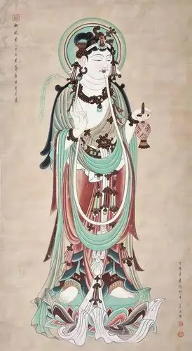 敦煌壁画观世音菩萨造像