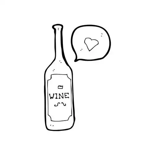 瓶酒,矢量,卡通瓶酒在白色背景上