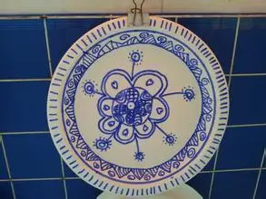 幼儿青花瓷纸碗简笔画