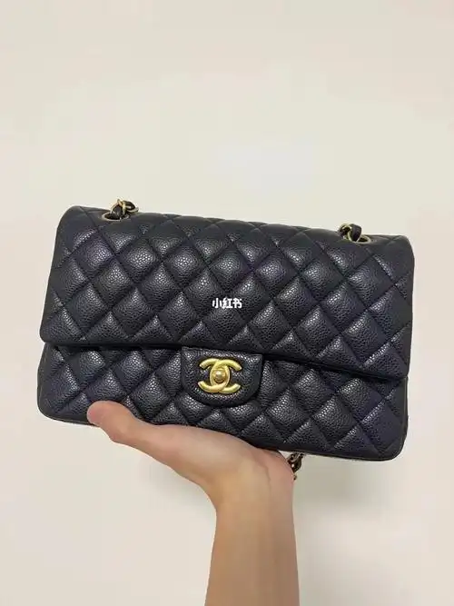 chanel cf 中号 藏蓝色金扣_chanel cf_香奈儿怎么样_chanel_时尚