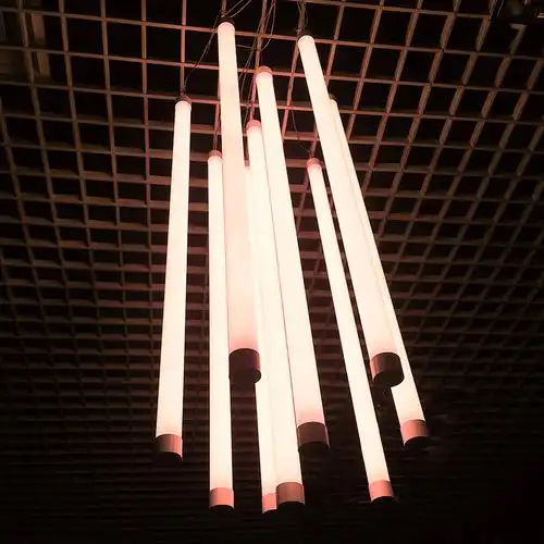 360度发光led吊线灯全角度无暗区灯管圆管灯长直径40长0.5m暖白