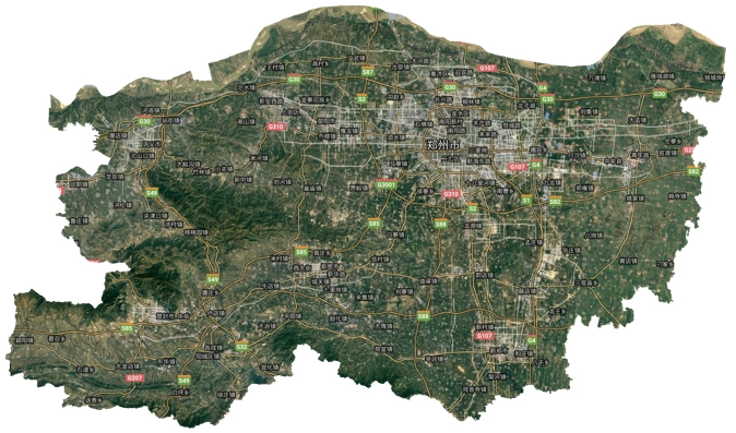 郑州高清卫星影像图