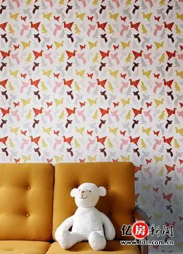 no.4千纸鹤背景墙