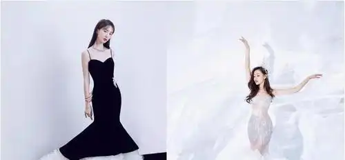 金晨和张天爱同穿大裙摆鱼尾裙,身材曲线曼妙动人,魅力四射