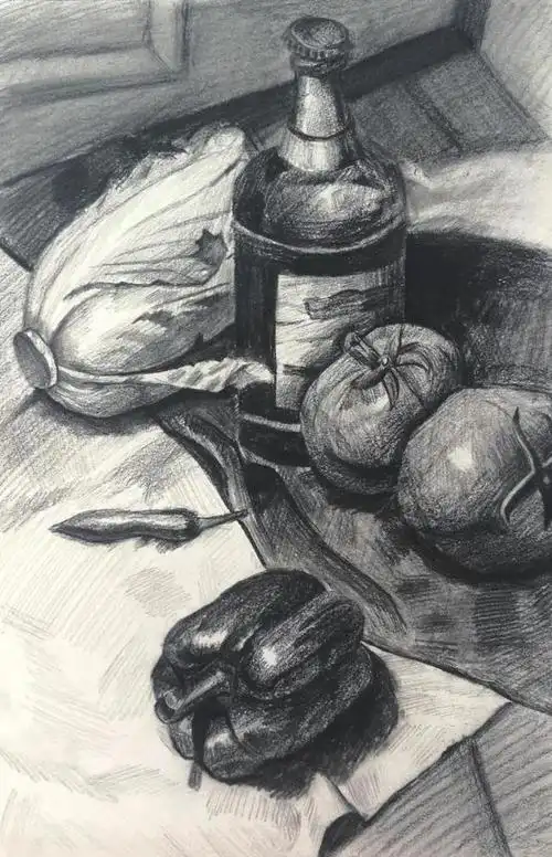 绘画作品——《静物》